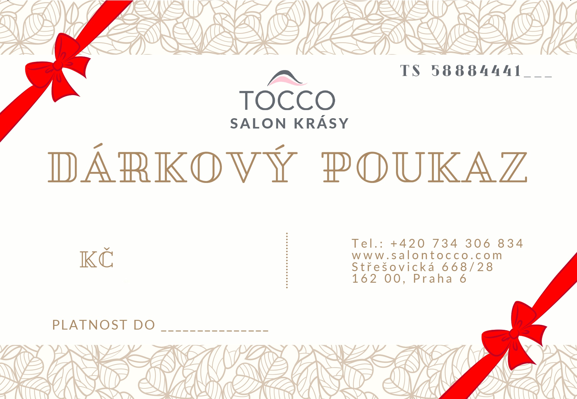 Salon TOCCO, dárkový poukaz